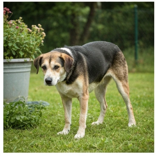Famille accueillant un chiot à la maison