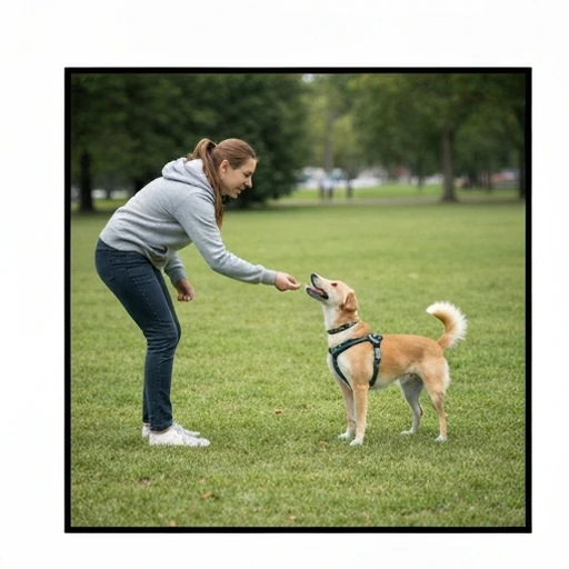 Chiot apprenant les commandes de base